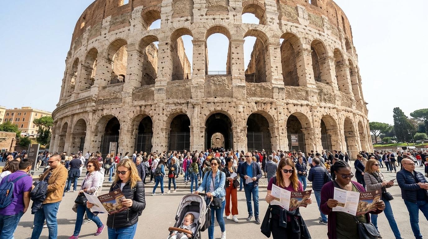 Razstava ‘Troia ve Roma’ v Koloseju presegla 2 milijona obiskovalcev