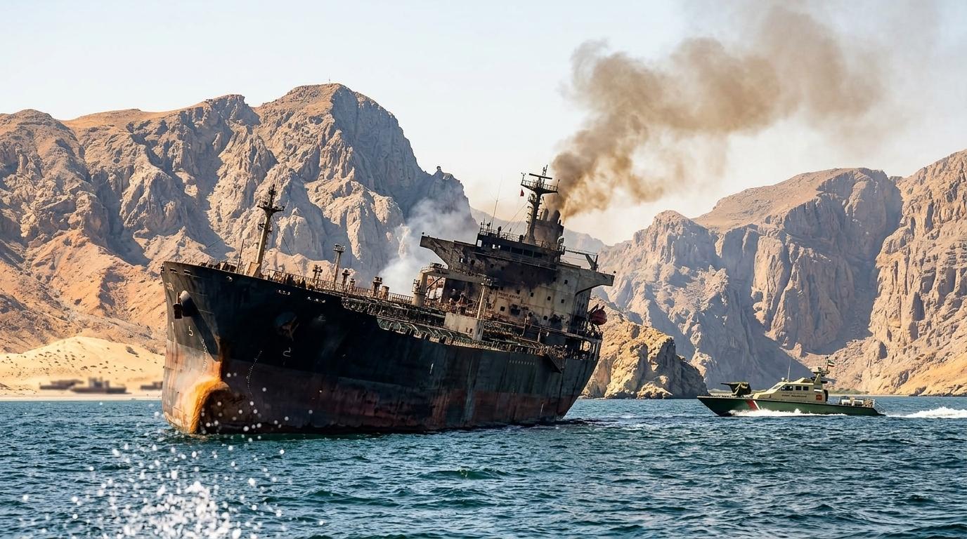 Tankerja v Hormuški ožini naletela na mine